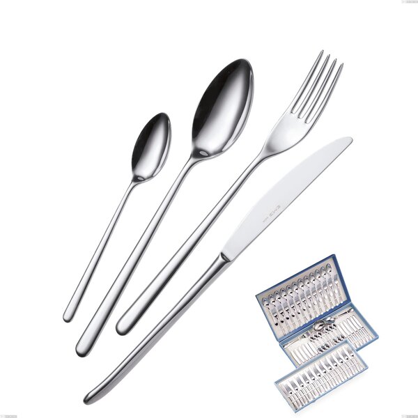 75-piece Venice Cutlery Set in Gift Case, Stainless Steel 18/10 (AISI304), 4.00 mm Thickness