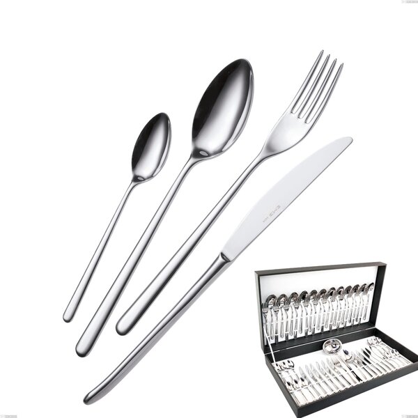 Venice 51-piece cutlery set in canteen box, Stainless Steel 18/10 (AISI304), thickness 4.00 mm