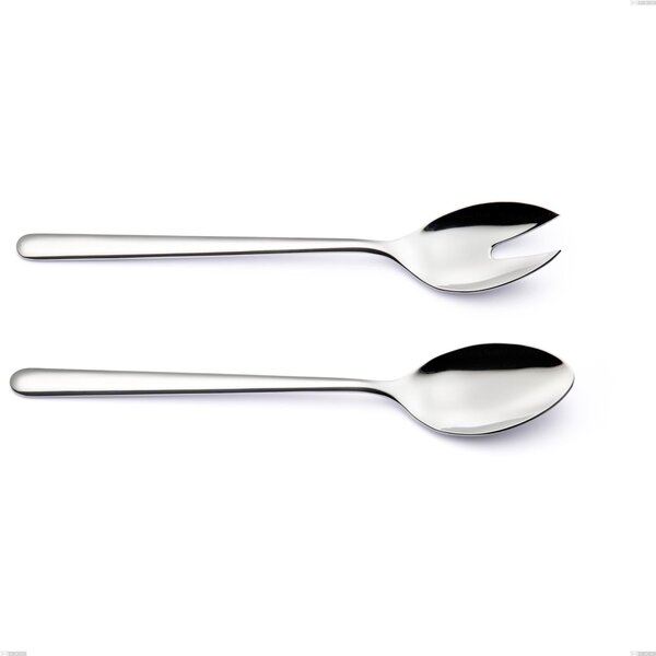 Venice Salad Pair, Stainless Steel 18/10 (AISI304), Thickness 4.00 mm, Length 260 mm Polished Stainless Steel Cutlery