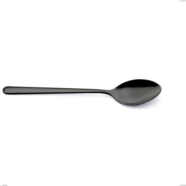 Venice Gun Metal Serving Spoon, Stainless Steel 18-10 Gunmetal PVD Treatment, 4 mm Thickness, Length 260 mm