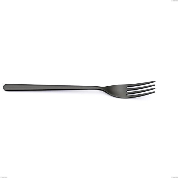 Venice Gun Metal Serving Fork, Stainless Steel 18-10 Gun Barrel PVD Treatment, 4 mm Thickness, Length 262 mm