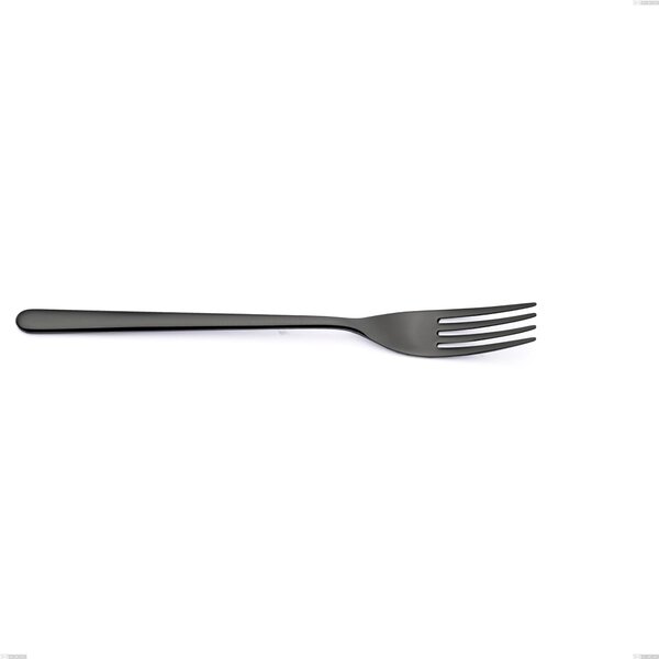 VENICE Gun Metal Table Fork in 18/10 AISI304 Stainless Steel 4.0 mm Thickness 232 mm Length
