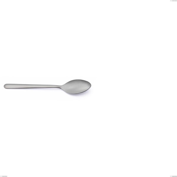 Moka Spoon Venice Sandblasted, Stainless Steel Aisi 304 Sandblasted Cutlery, 4 mm Thickness, 124 mm Length
