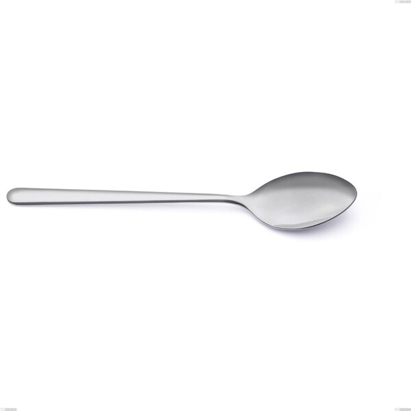 Venice Sandblasted Serving Spoon, Sandblasted Stainless Steel Aisi 304 Cutlery, 4 mm Thickness, 260 mm Length