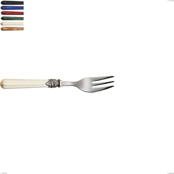 Versailles Dessert Fork, 18/10 AISI 304 Polished Stainless Steel with Acrylic Handle, Length 153 mm