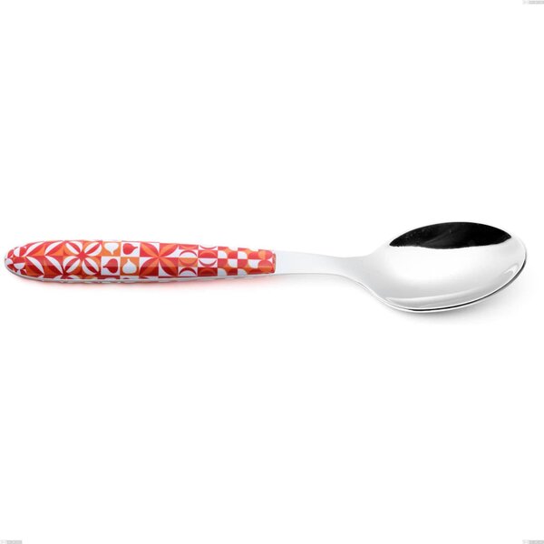 True Circle Table Spoon, 18.0 Nickel Free Stainless Steel, Sublimated PBT Handle with Polished Steel, Length 19 mm Name: Vero Circle