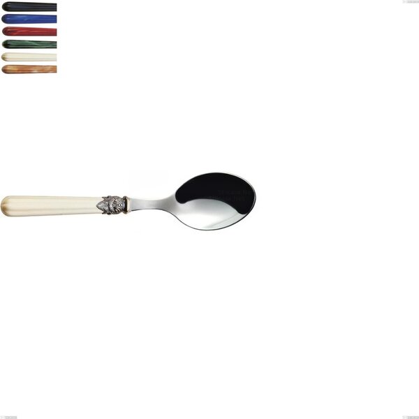 Versailles Coffee Spoon, 18/10 AISI 304 Polished Stainless Steel with Acrylic Handle, Length 147 mm