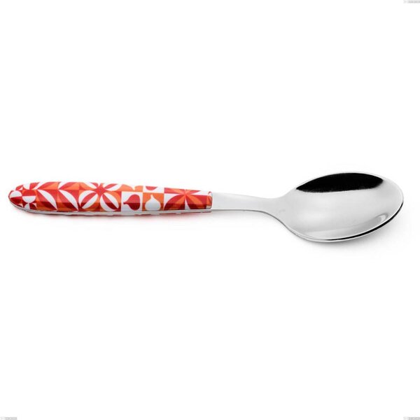 Vero Circle Coffee Spoon, Stainless Steel 18.0 Nickel Free, PBT Sublimated Handle with Polished Finish, Length 14 mm