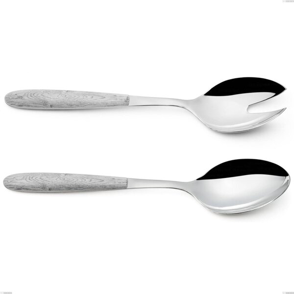 Birch True Couple Salad Cutlery, 18.0 Steel, Sublimated PBT Handle Polished Steel, Length 250 mm Name: True Birch