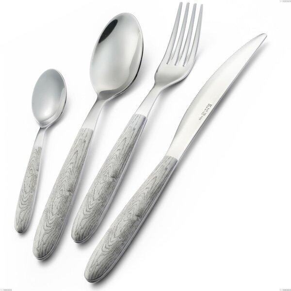 Birch True Couple Salad Cutlery, 18.0 Steel, Sublimated PBT Handle Polished Steel, Length 250 mm Name: True Birch