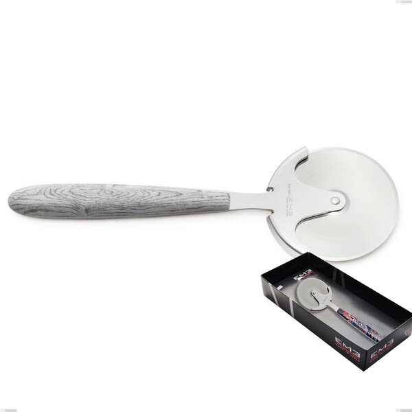 Showcase Packaging Vero Betulla Pizza Cutter, 18.0 Steel, PBT Handle with Sublimated Polished Steel