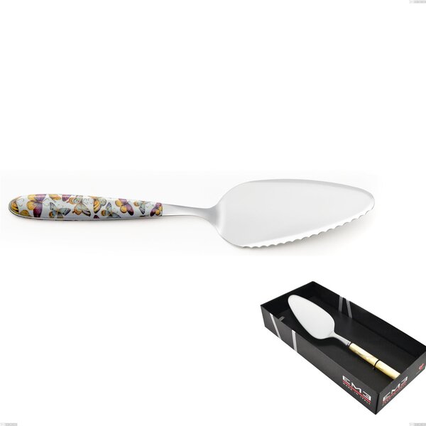 Vero Butterfly Cake Server in Display Box, 18.0 Nickel-Free Steel, PBT Handle with Sublimated Polished Steel