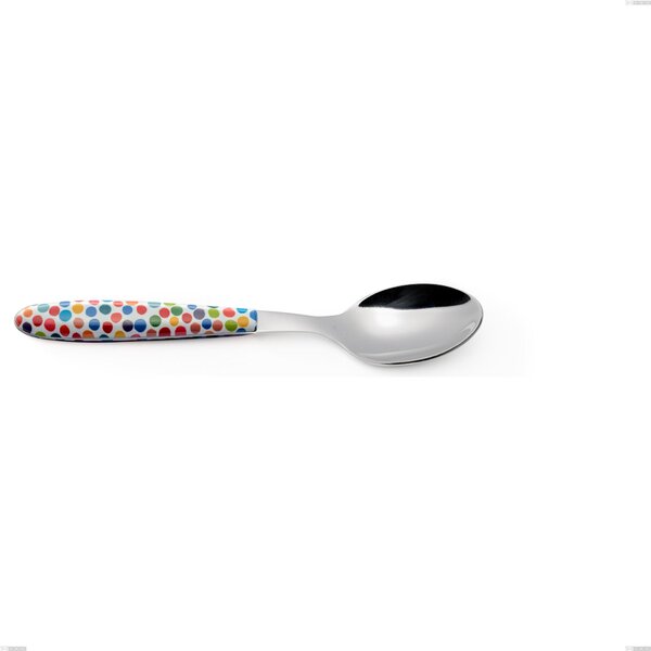Table Spoon, Vero Coriandoli, Nickel Free 18.0 Steel, PBT Handle with Sublimated Polished Steel, Length 205.00 mm