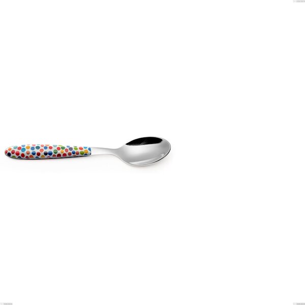 Vero Coriandoli Coffee Spoon, 18.0 Nickel Free Stainless Steel, PBT Handle with Sublimated Polished Steel, Length 140.00 mm