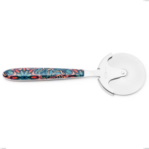 True Damascus Pizza Cutter, 18.0 Nickel-Free Steel, Sublimated PBT Handle with Polished Steel, Length 200 mm Name: True Damascus