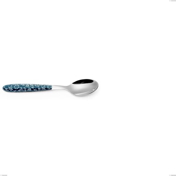 Vero Flowers coffee spoon, 18.0 nickel-free stainless steel, PBT handle with sublimated polished steel, length 140 mm