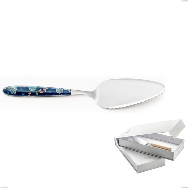 Vero Garden Cake Slice with Book-Type Packaging, 18.0 Nickel-Free Steel, Sublimated PBT Handle with Polished Steel