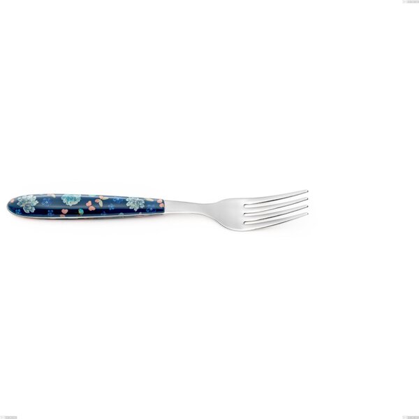 Vero Garden Table Fork, 18.0 Nickel Free Stainless Steel, PBT Handle with Polished Steel Sublimation, Length 205 mm