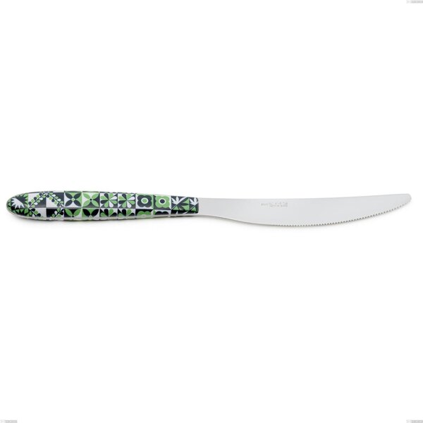 Vero Icon Table Knife, 18.0 Nickel-Free Stainless Steel, PBT Handle with Polished Steel Sublimation, Length 220 mm