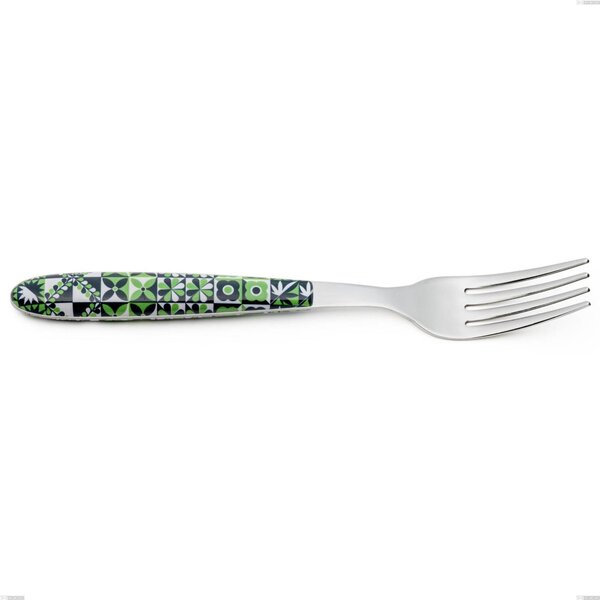Vero Icon dining fork, 18.0 nickel-free stainless steel, PBT handle with polished steel sublimation, length 190 mm