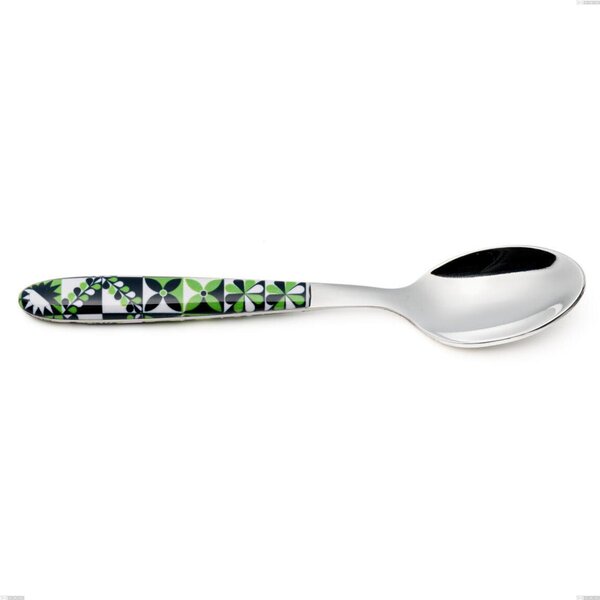 Vero Icon Coffee Spoon, 18.0 Nickel-Free Stainless Steel, PBT Sublimated Polished Steel Handle, Length 140 mm