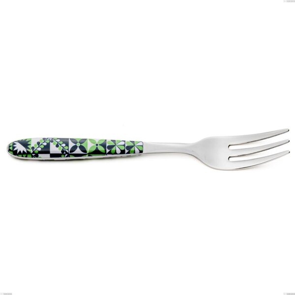 Dessert Fork Vero Icon, 18.0 Nickel-Free Stainless Steel, PBT Sublimated Polished Steel Handle, Length 150 mm Vero Icon