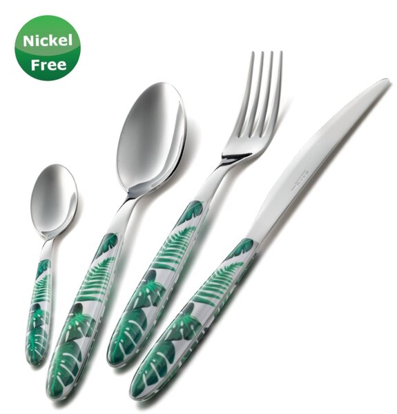 You&Me 16 Pieces Vero Jungle Green 36, Stainless Steel 18/0, Thickness 2.5 Cutlery Set
