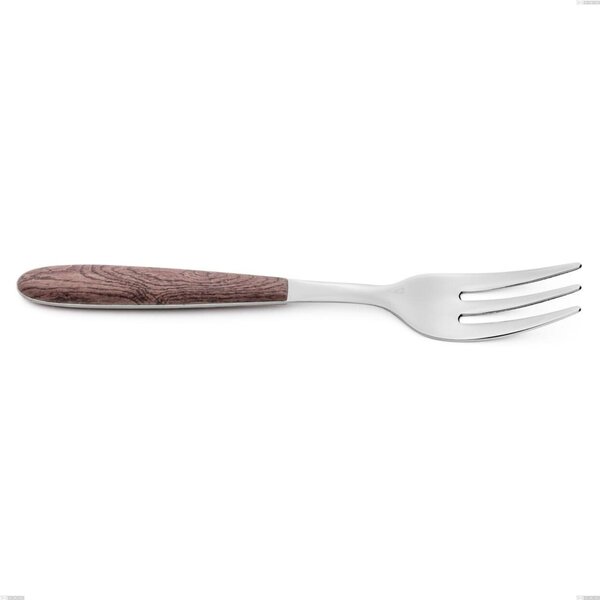 Dessert Fork True Walnut, 18.0 Nickel Free Steel, Sublimated PBT Handle Polished Steel, Length 150 mm Name: True Walnut