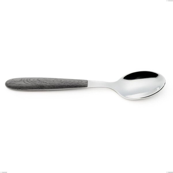 Vero Olmo Grigio Coffee Spoon, 18.0 Nickel-Free Stainless Steel, PBT Handle with Sublimated Polished Steel, Length 140 mm