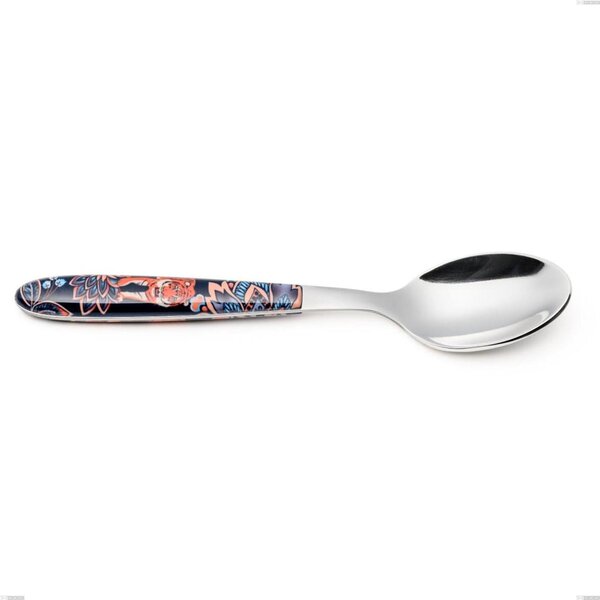 Vero Pechino Coffee Spoon, 18.0 Stainless Steel, PBT Handle with Sublimated Polished Steel, Length 140 mm