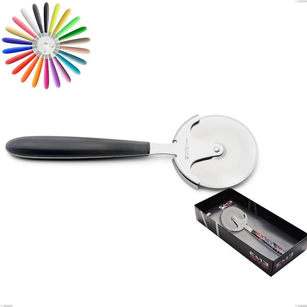 Showcase Packaging Vero Pizza Cutter Wheel, 18/0 AISI 430 Nickel-Free Stainless Steel with ABS Acrylic Handles