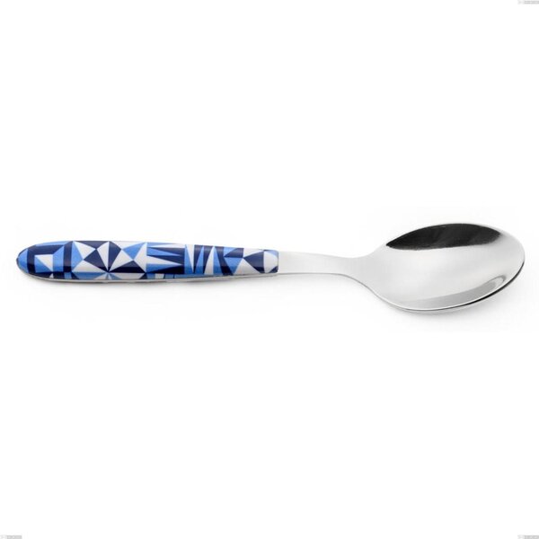 Vero Triangle Coffee Spoon, 18.0 Nickel Free Steel, PBT Handle with Polished Steel Sublimation, Length 140 mm