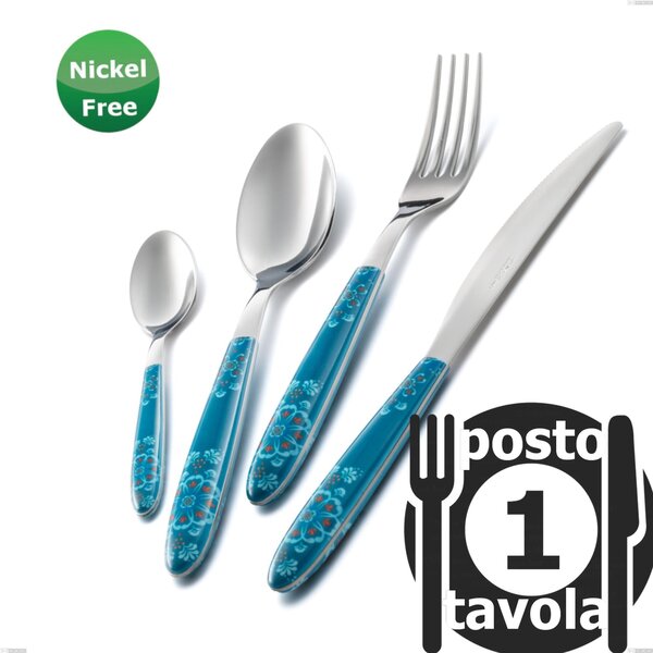 Vero Trinacria Verde 31 Table Setting Pack, Stainless Steel 18/0 Cutlery