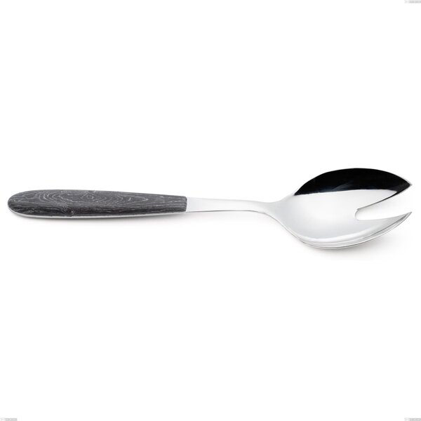 True Wenge Salad Cutlery Pair, 18.0 Nickel-Free Steel, PBT Handle with Sublimated Polished Steel, Length 250 mm
