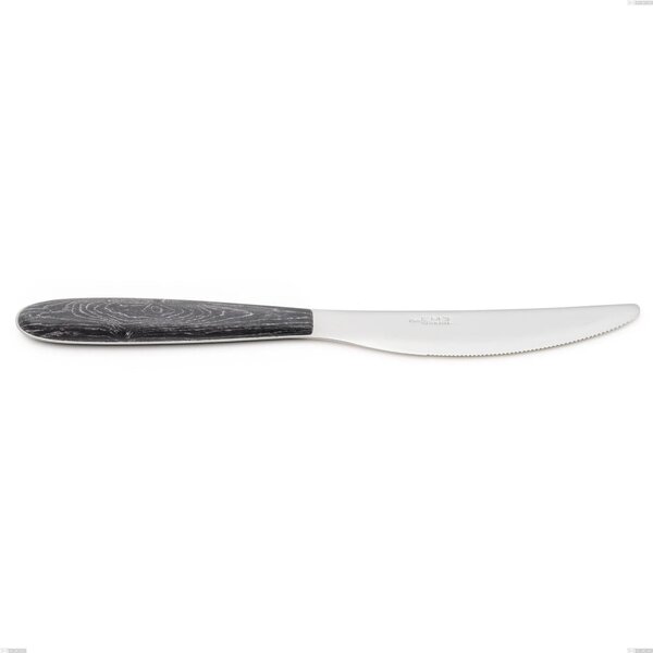 True Wenge Table Knife, 18.0 Nickel-Free Steel, PBT Handle with Sublimated Polished Steel, Length 220 mm