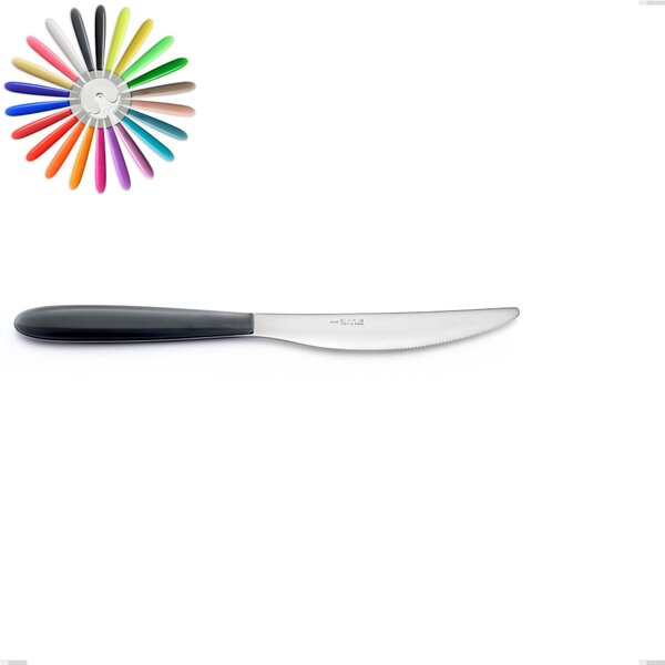 VERO Table Knife in 18.C AISI430 Steel with Dishwasher-safe Nylon Handle