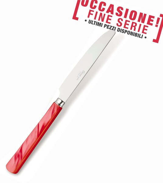 Red Pearl Handle Cutlery PERLA ROSSO 18.10 (AISI 304) Dishwasher Safe Pearlato Rosso