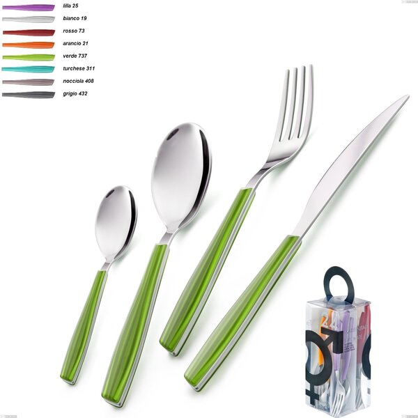 You&Me 24 pieces cutlery set Wave, 18/C (AISI430), 2 mm thickness Wave