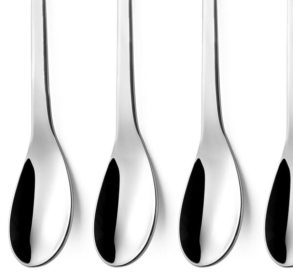 Cappuccino Spoon and Fruit Salad CADEAU in 18.10 AISI430 Stainless Steel 126 mm Trifoglio Polished Cutlery