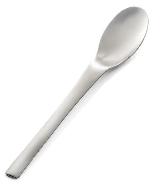 Table Spoon JOY Sandblasted, in Stainless Steel 18.10 (AISI 304) Length 217 mm Thickness 2 mm Matte Polished Stainless Steel