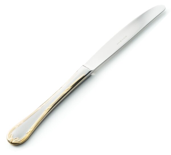 LUIGI XVI ORO 24-Piece Cutlery Set Stainless Steel and Gold 18/10 AISI304 3 mm Thickness in Panoramic Packaging