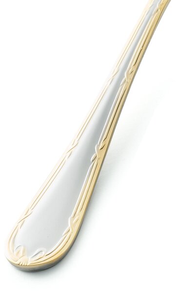LUIGI XVI ORO Table Spoon in 18.10 AISI304 Stainless Steel 3 mm, Length 205 mm, Steel Handle, Dishwasher Safe