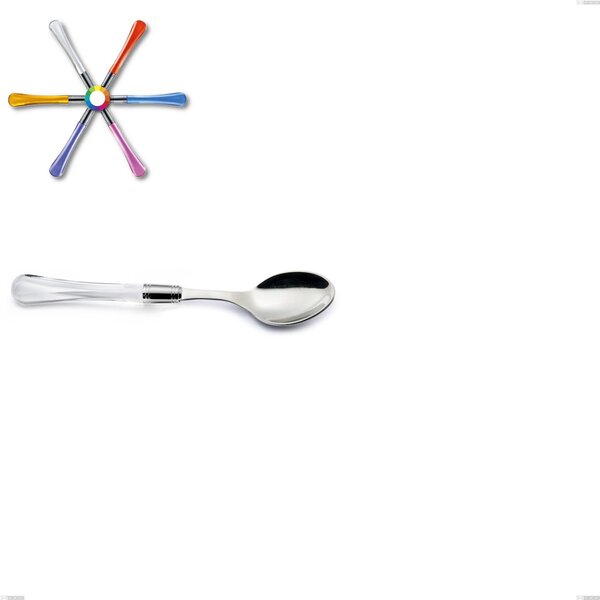 Sapphire Dessert Spoon, (18.10 aisi304 Stainless Steel), Methacrylate Handle: Zaffiro