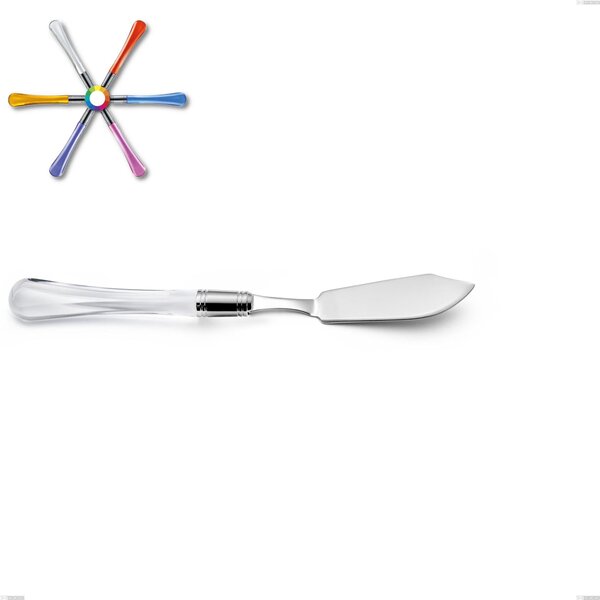 Sapphire Fish Knife, (18.10 AISI304 Stainless Steel), Methacrylate Handle: Zaffiro Cutlery