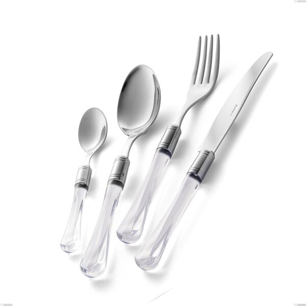 Sapphire Table Knife in 18.10 AISI430 Steel with Acrylic Handle Dishwasher Safe
