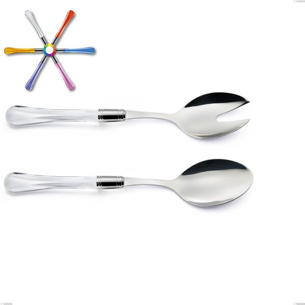 Sapphire Salad Cutlery Set, (18.10 AISI 304 Stainless Steel), Methacrylate Handle