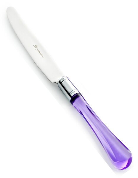 Sapphire Coloured Cutlery Set 49 Pieces 18/10 Stainless Steel with Acrylic Handle in Gift Box