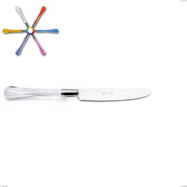 Sapphire Table Knife in 18.10 AISI430 Steel with Acrylic Handle Dishwasher Safe