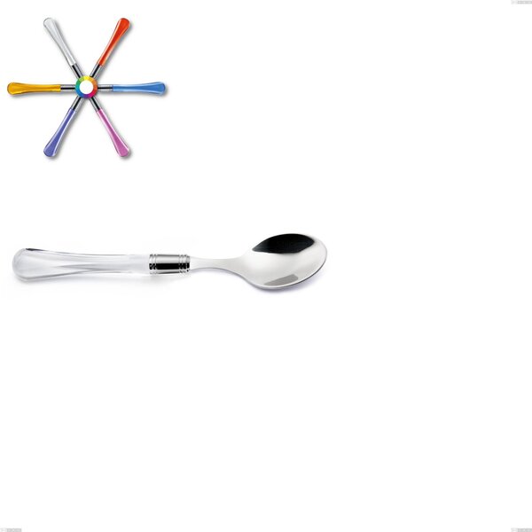 Sapphire Coffee Spoon in 18.10 AISI304 Stainless Steel with Acrylic Handle Dishwasher Safe