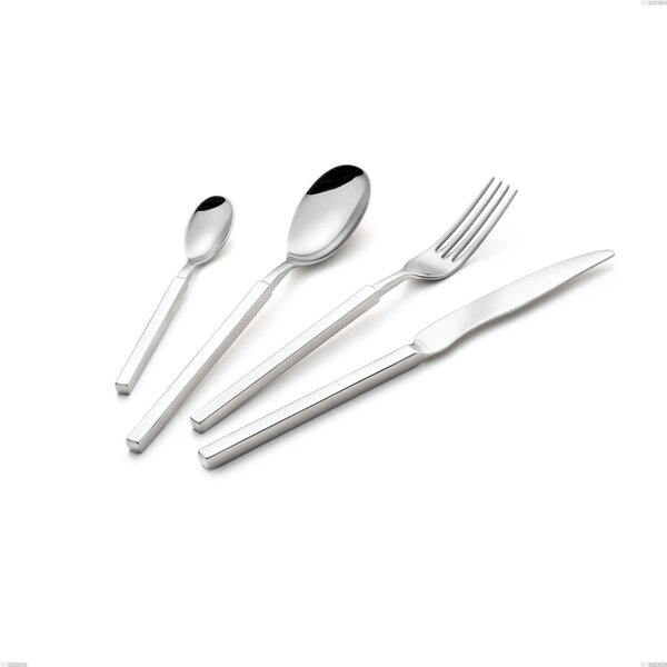 Zeus Inox Serving Spoon, Polished Forged Stainless Steel 18/10 (AISI 304) - Length 240 mm